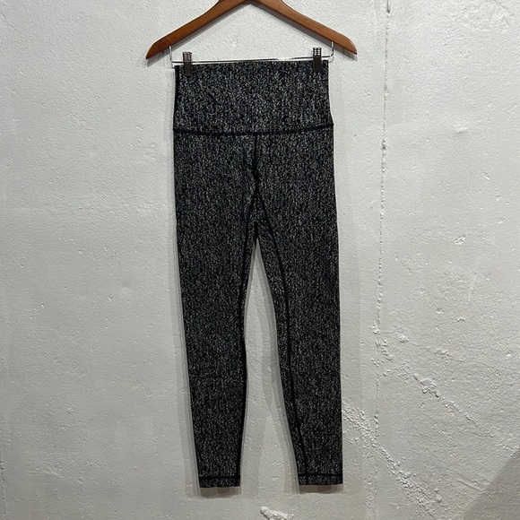 Lululemon Wunder Under Cropped High Rise Jacquard Leggings - Picture 2 of 4